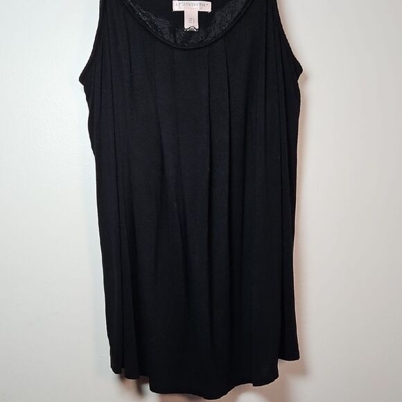 A Pea in the Pod Womens size L Babydoll Nursing Cami Black Lace Boho Whimsigoth - Picture 2 of 8